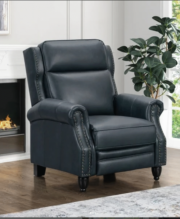 Pollenzo Leather Pushback Recliner